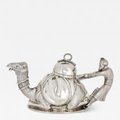  Mariage Fr res French silver plated teapot with camel design - 4104397