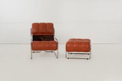  Mariani Guido Faleschini for Mariani Tucroma Lounge Chair Ottoman Italy c 1960 - 4463900