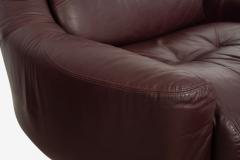  Mariani Guido Faleschini for Mariani Zator Lounge Chairs Ottomans Oxblood Leather 1975 - 4528910
