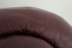  Mariani Guido Faleschini for Mariani Zator Lounge Chairs Ottomans Oxblood Leather 1975 - 4528912