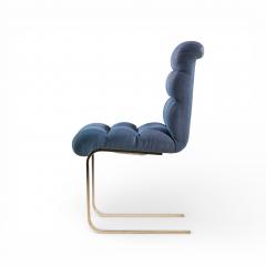  Mariani Lugano Frank Mariani Lugano Mid Century Brass Cantilever Dining Chair Side Single - 4474032