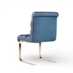  Mariani Lugano Frank Mariani Lugano Mid Century Brass Cantilever Dining Chair Side Single - 4474034