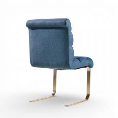  Mariani Lugano Frank Mariani Lugano Mid Century Brass Cantilever Dining Chair Side Single - 4474042