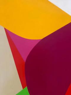  Mariette Bevington 1960s Monumental Abstract Painting by Mariette Bevington Listed Artist - 3611884