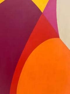  Mariette Bevington 1960s Monumental Abstract Painting by Mariette Bevington Listed Artist - 3611890
