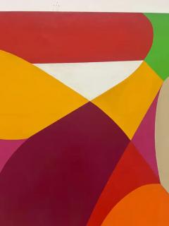  Mariette Bevington 1960s Monumental Abstract Painting by Mariette Bevington Listed Artist - 3611973