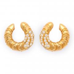  Marina B 18K Gold Diamond Earrings by Marina B  - 52746