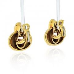  Marina B HONEYCOMB 18K YELLOW GOLD LINK CABOCHON NECKLACE AND EARRINGS JEWELRY SET - 1858283