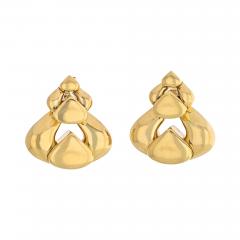  Marina B MARINA B 18K YELLOW GOLD BRUSHED FINISH DOOR KNOCKERS EARRINGS - 2366609