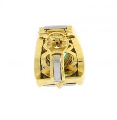  Marina B Marina B 18kt Gold and Steel Green Amethyst Earrings - 4148232