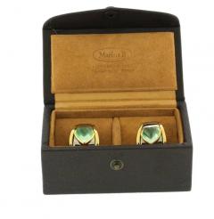 Marina B Marina B 18kt Gold and Steel Green Amethyst Earrings - 4148235