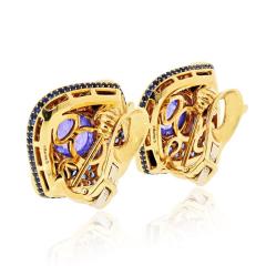  Marina B Marina B Lucilla 18K YG Spinel Tanzanite Diamond and Sapphires Earrings - 4375607