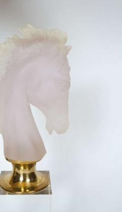  Mariner SA Horse Head Resin and Lucite Table Lamp - 538085