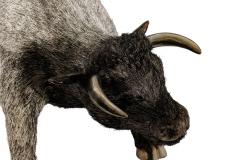  Mario Buccellati A Powerful Buccellati Sterling Silver Furry Model of a Bull - 4580712