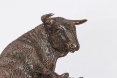  Mario Buccellati A Rare Buccellati Italy Sterling Silver Model of a Bull - 4315176