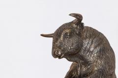  Mario Buccellati A Rare Buccellati Italy Sterling Silver Model of a Bull - 4315177