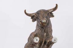  Mario Buccellati A Rare Buccellati Italy Sterling Silver Model of a Bull - 4315178