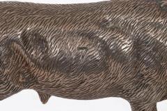  Mario Buccellati A Rare Buccellati Italy Sterling Silver Model of a Bull - 4315179