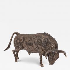  Mario Buccellati A Rare Buccellati Italy Sterling Silver Model of a Bull - 4319688