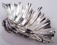  Mario Buccellati Mario Buccellati Midcentury Classical Silver Seashell Dish - 3986488