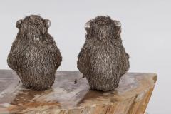  Mario Buccellati Rare Buccellati Italy Silver Sculpture of the Three Wise Monkeys - 4315187