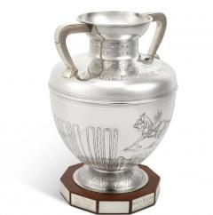  Mario Buccellati Rare One of a Kind Buccellati Sterling Silver Polo Trophy for Boca Raton Polo - 4702182