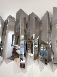  Mario Torregiani Large Wall Lamp Sconce Metal Sculpture by Mario Torregiani Italy 1990s - 4636544