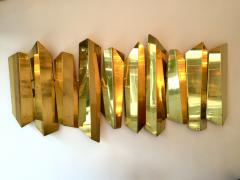  Mario Torregiani Wall Light Brass Sconce Sculpture by Mario Torregiani Italy 1990s - 610124