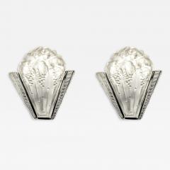  Marius Ernest Sabino A Pair of French Art Deco Grapes Wall Sconces by Sabino - 3959243