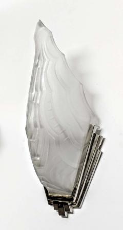  Marius Ernest Sabino A Pair of French Art Deco Wall Sconces by Sabino - 3942113