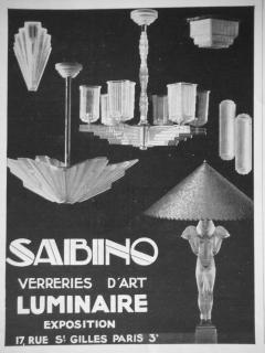  Marius Ernest Sabino A pair of French Art Deco Sconces by Sabino - 3942079