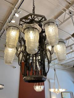  Marius Ernest Sabino ART DECO CHANDELIER 1925 - 3616560