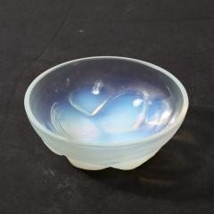  Marius Ernest Sabino Art Deco Opalescent Glass Shell Bowl Signed Sabino - 3976020