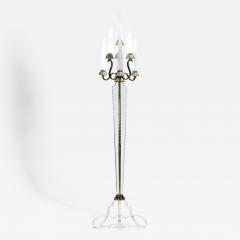  Marius Ernest Sabino Bronze and crystal floor lamp by Sabino 1930 s - 986558