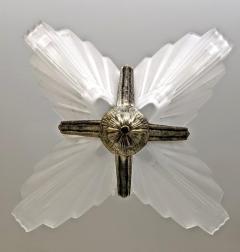  Marius Ernest Sabino French Art Deco Chandelier Four Shades by Sabino - 3941727