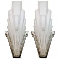  Marius Ernest Sabino French Art Deco Chandelier Four Shades by Sabino - 3941729
