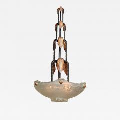  Marius Ernest Sabino French Art Deco Chandelier by Sabino - 1426347