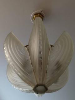  Marius Ernest Sabino French Art Deco Chandelier or Pendant Signed by Sabino - 3940632