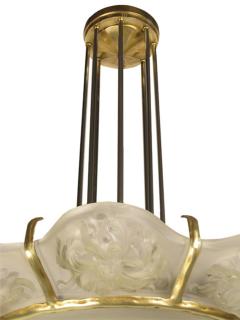  Marius Ernest Sabino French Art Deco Chandelier signed Marius Ernest Sabino - 3941485