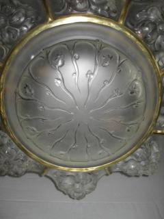  Marius Ernest Sabino French Art Deco Chandelier signed Marius Ernest Sabino - 3941486
