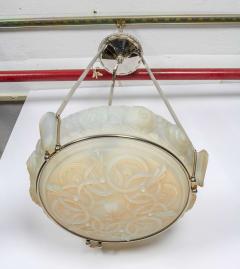  Marius Ernest Sabino French Art Deco Opalescent Chandelier by Sabino - 1425984