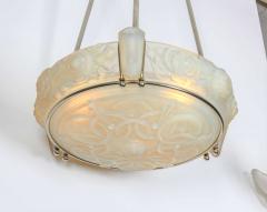  Marius Ernest Sabino French Art Deco Opalescent Chandelier by Sabino - 1425989