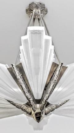  Marius Ernest Sabino French Art Deco Pendant Chandelier by Marius Ernest Sabino - 3941806