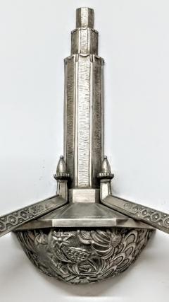 Marius Ernest Sabino French Art Deco Waterfall Wall Sconces Signed by Sabino - 3942006