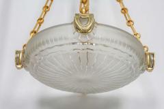  Marius Ernest Sabino Large and Important Art Deco Chandelier by Sabino - 1425976