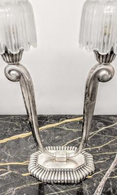  Marius Ernest Sabino Pair of French Art Deco Lamps by Sabino Capon - 3941225