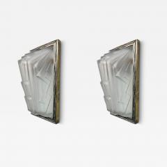  Marius Ernest Sabino Pair of French Art Deco Wall Sconces By Sabino - 4115090