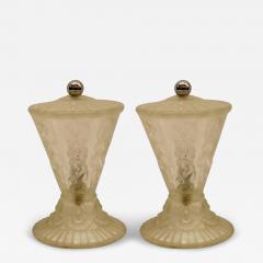  Marius Ernest Sabino Pair of French Art Deco Wall Sconces Signed by Sabino LU161923562882 - 4159409