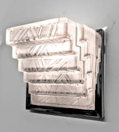  Marius Ernest Sabino Pair of French Art Deco Wall Sconces Singed by Sabino - 3942389