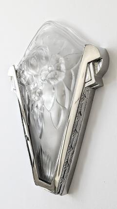  Marius Ernest Sabino Pair of French Art Deco Wall Sconces by Ernest Sabino - 3942462